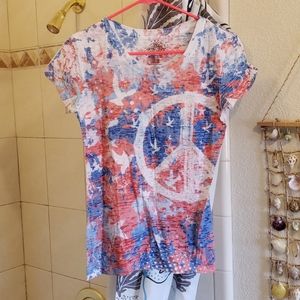 Printed Sustainable "Peace" T-Shirt